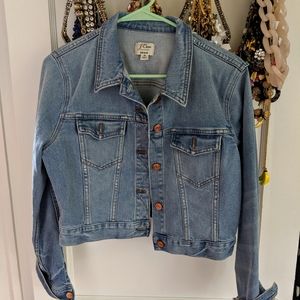 J Crew Cropped Denim Jacket
